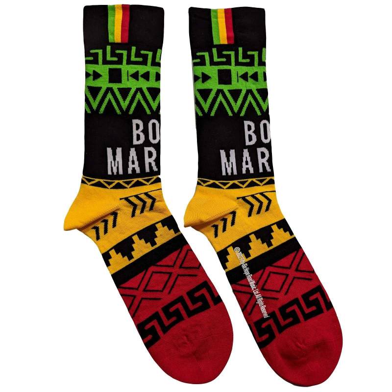 Bob Marley - Press Play Socken, für Damen, Multicolor, Größe 40.5 von Bob Marley