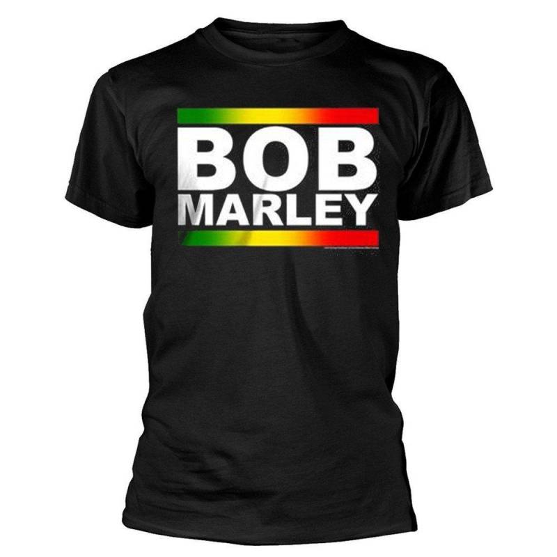 Bob Marley - Rasta Band TShirt, für Damen, Schwarz, Größe L von Bob Marley