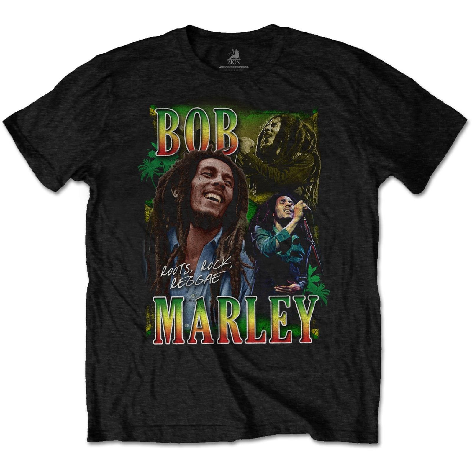 Roots Rock Reggae Homage Tshirt Damen Schwarz S von Bob Marley