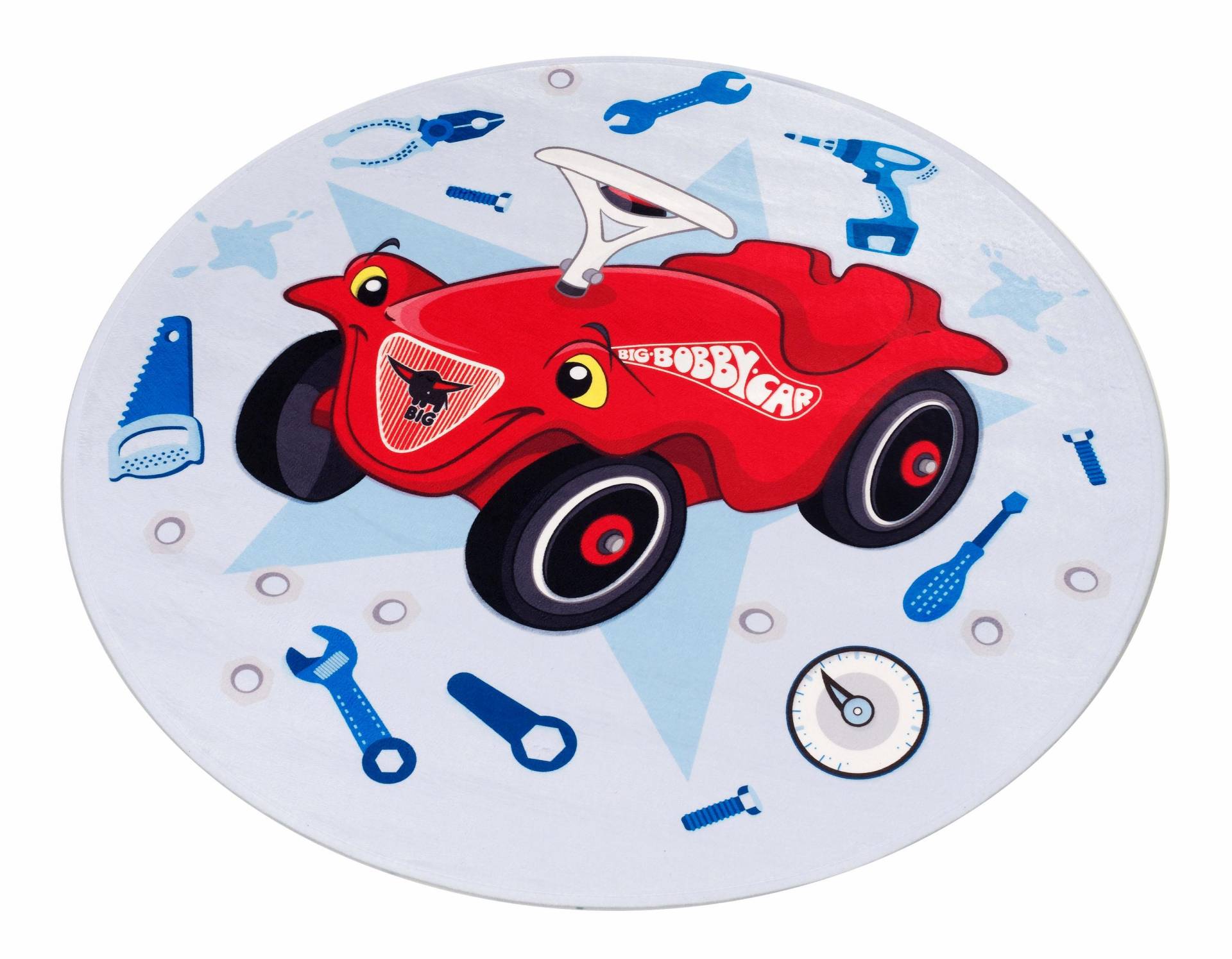 Bobby Car Kinderteppich »Bobby Car 102«, rund, besonders weich durch Microfaser, Kinderzimmer von Bobby Car