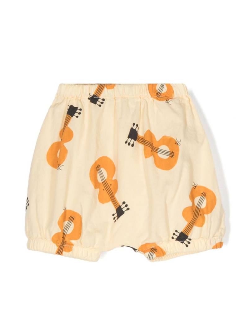 Bobo Choses Acoustic Guitar-print cotton bloomers - Yellow von Bobo Choses