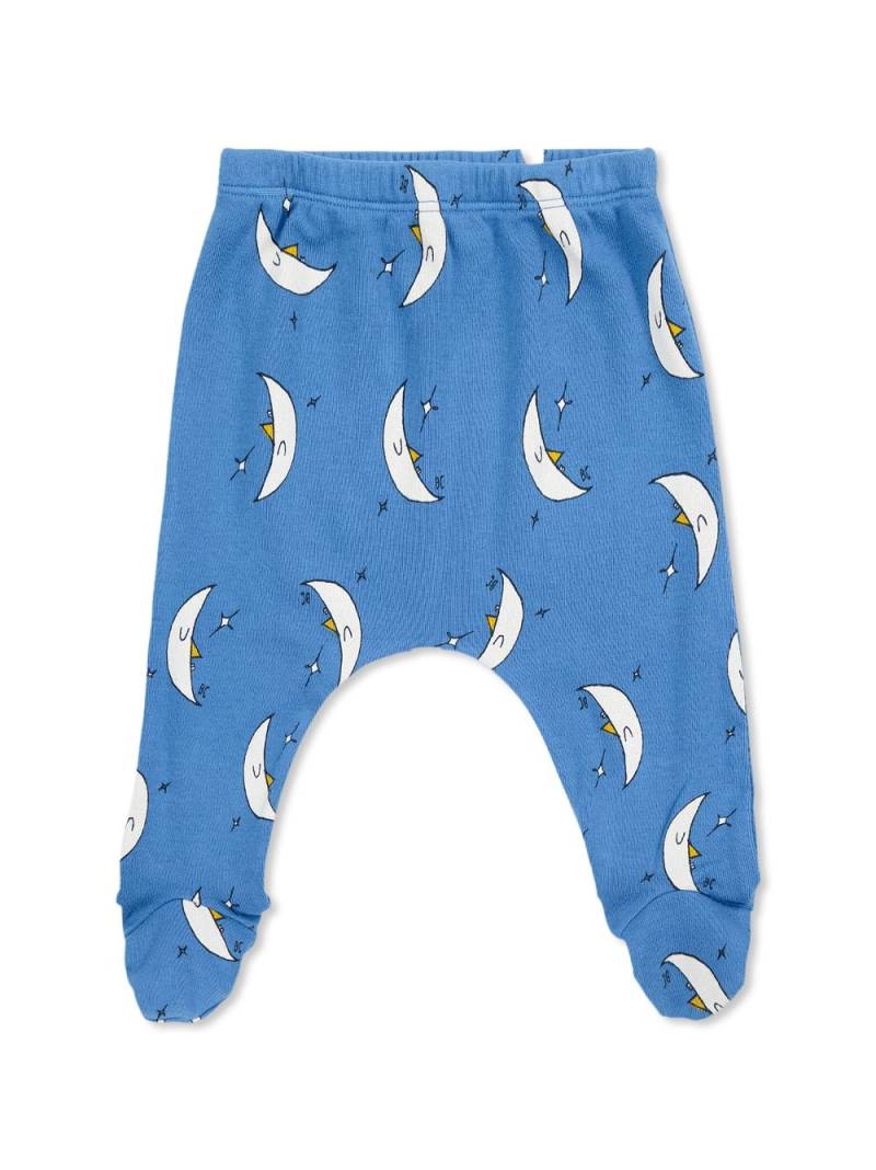 Bobo Choses Beneath The Moon footed leggings - Blue von Bobo Choses