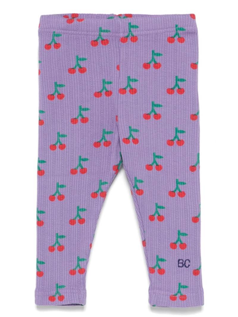 Bobo Choses Cherry all-over leggings - Purple von Bobo Choses