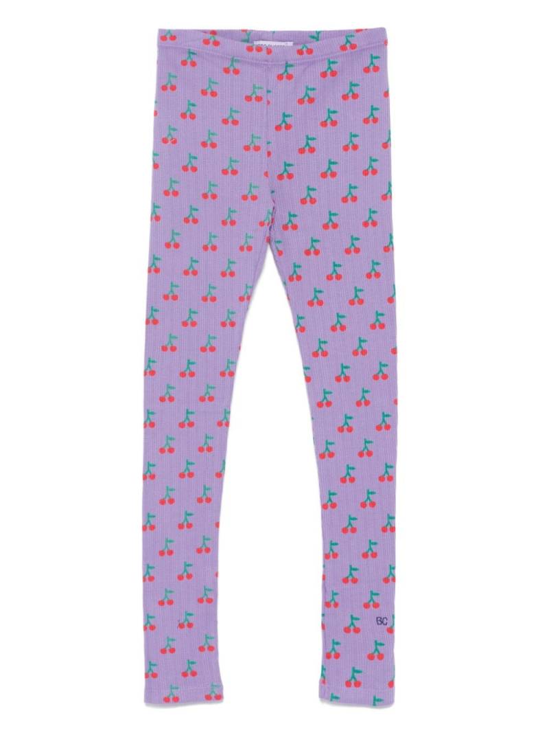 Bobo Choses Cherry leggings - Purple von Bobo Choses