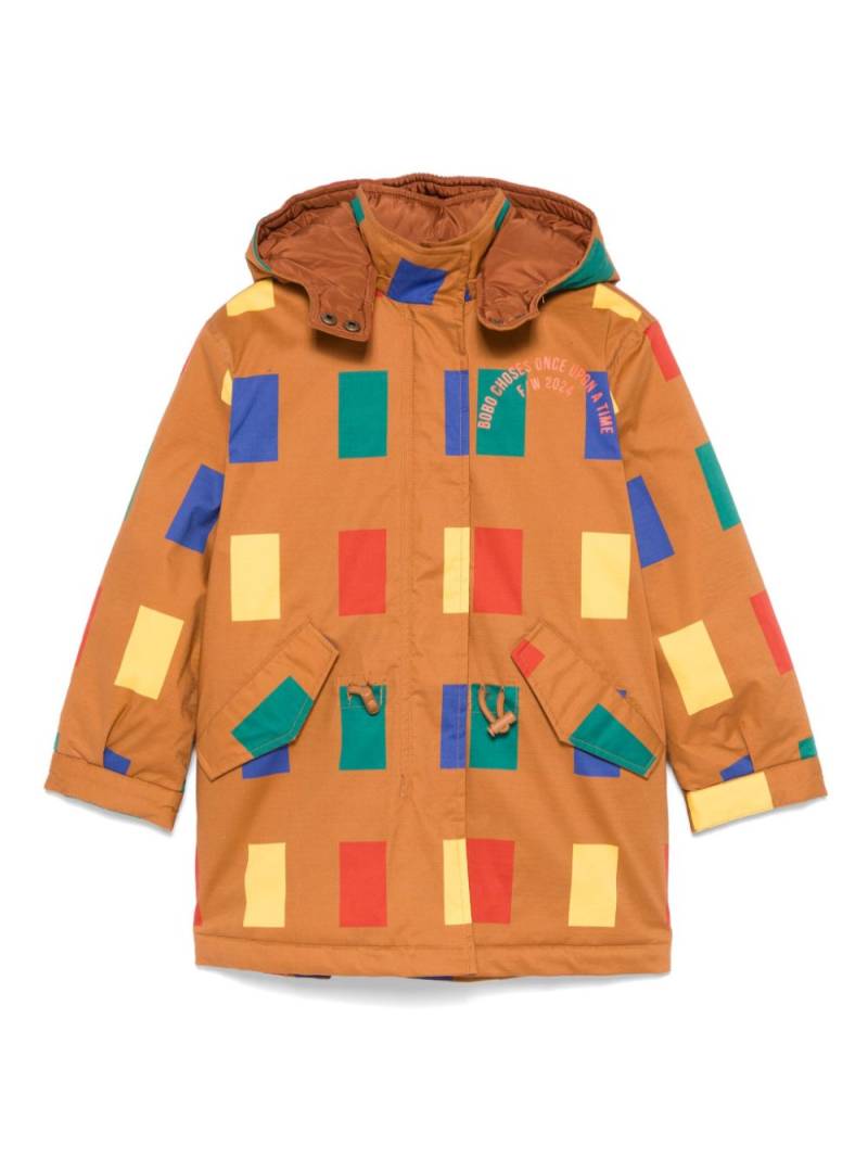 Bobo Choses Color Game parka coat - Brown von Bobo Choses