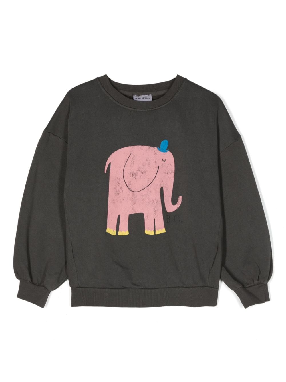 Bobo Choses Elephant-print organic-cotton sweatshirt - Grey von Bobo Choses