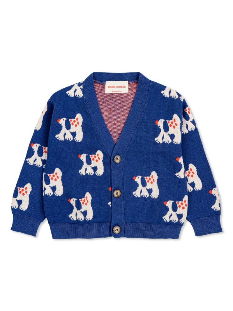 Bobo Choses Fairy Dog cardigan - Blue von Bobo Choses