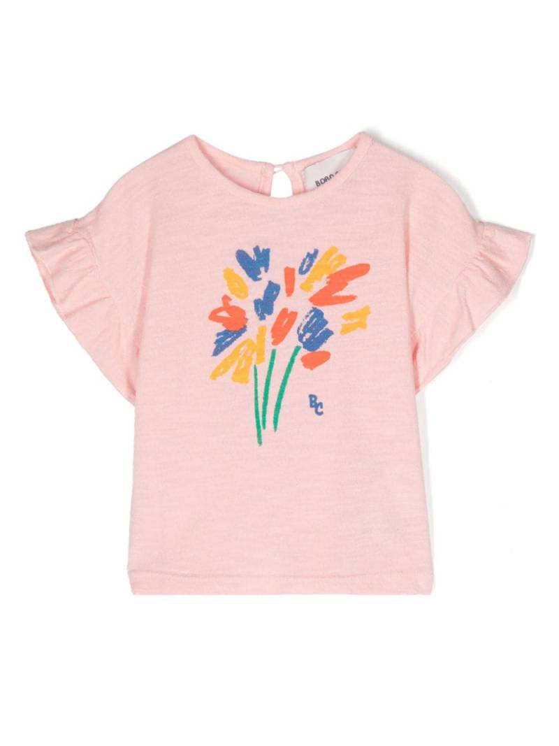 Bobo Choses Fireworks-print T-shirt - Pink von Bobo Choses