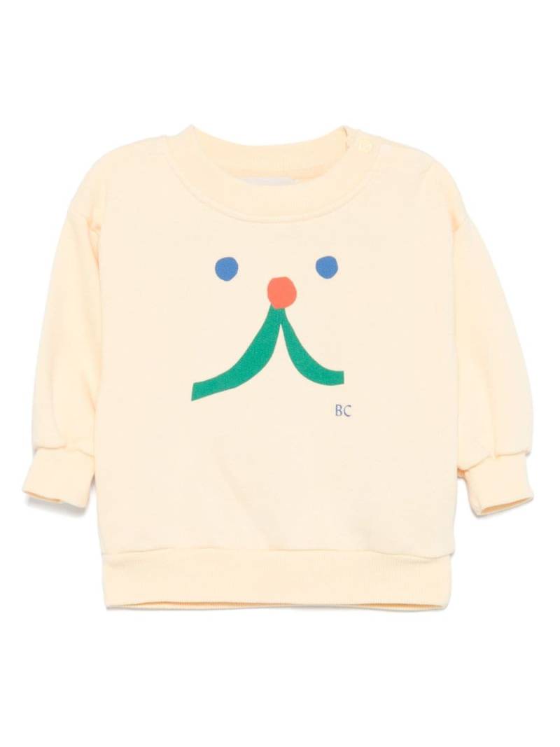 Bobo Choses Funny Face sweatshirt - Yellow von Bobo Choses