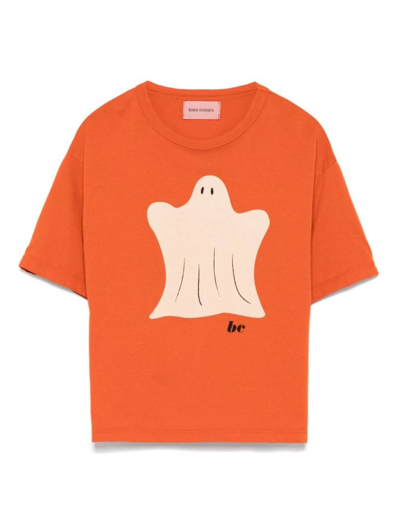 Bobo Choses Funny Ghost T-shirt - Orange von Bobo Choses