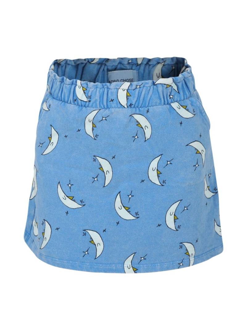 Bobo Choses Moon-print skirt - Blue von Bobo Choses