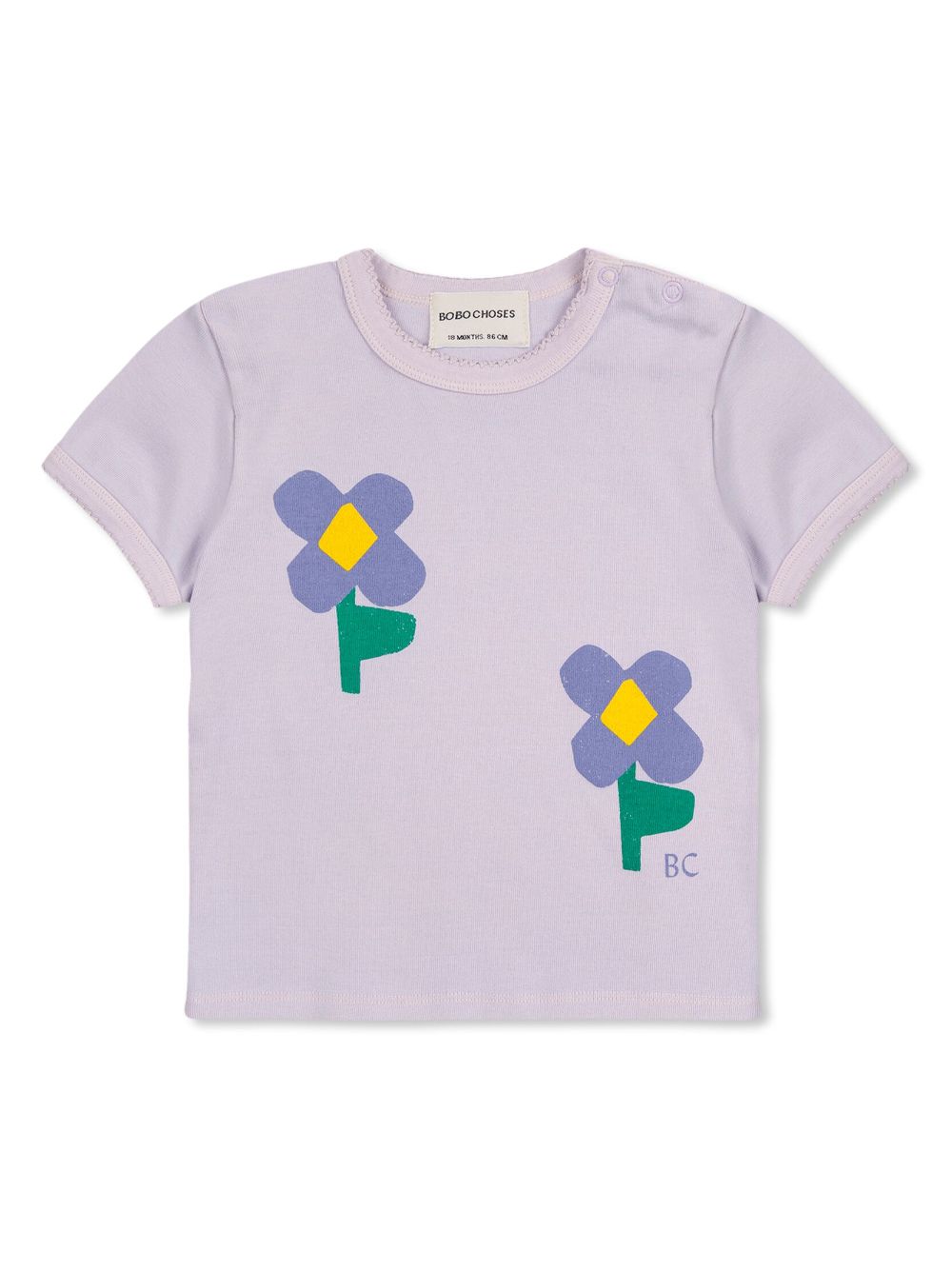 Bobo Choses Pansy Flower T-shirt - Purple von Bobo Choses