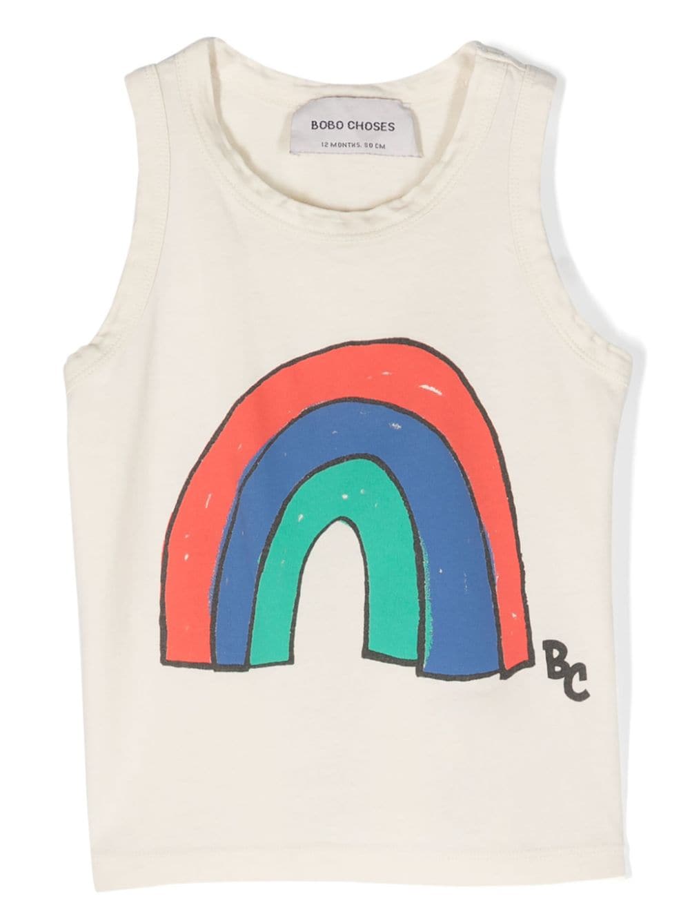 Bobo Choses Rainbow-print cotton tank top - Neutrals von Bobo Choses