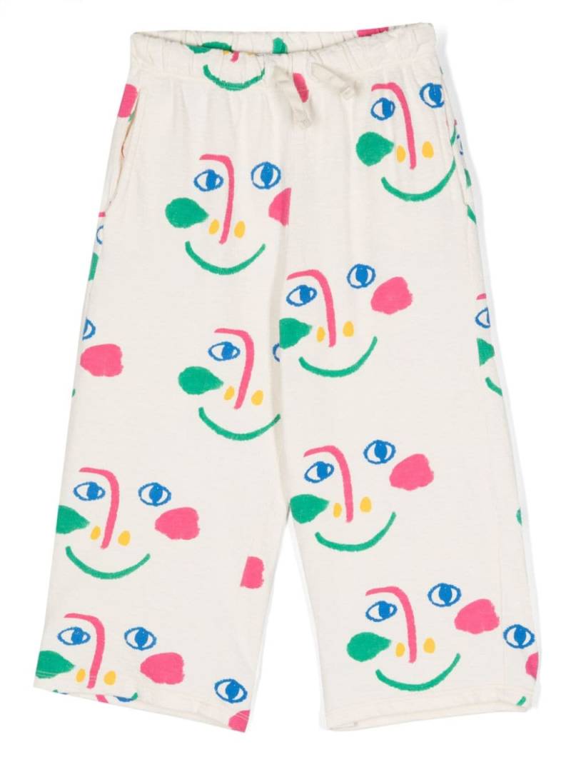 Bobo Choses Smiling Mask wide-leg trousers - Neutrals von Bobo Choses