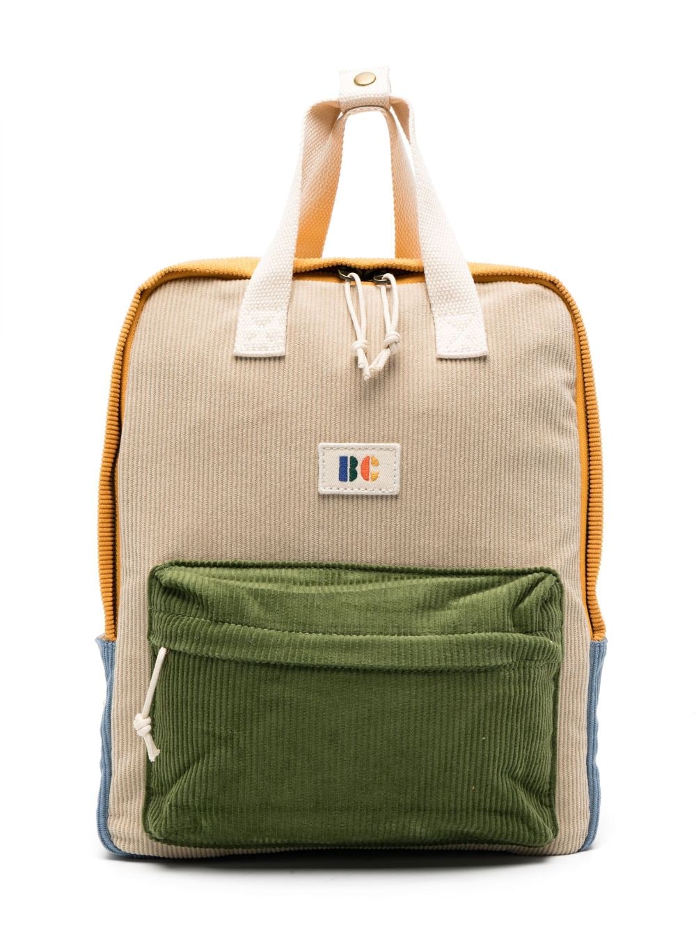 Bobo Choses corduroy colour-block backpack - Neutrals von Bobo Choses