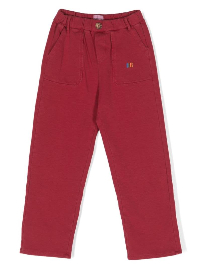 Bobo Choses embroidered-logo straight-leg trousers von Bobo Choses