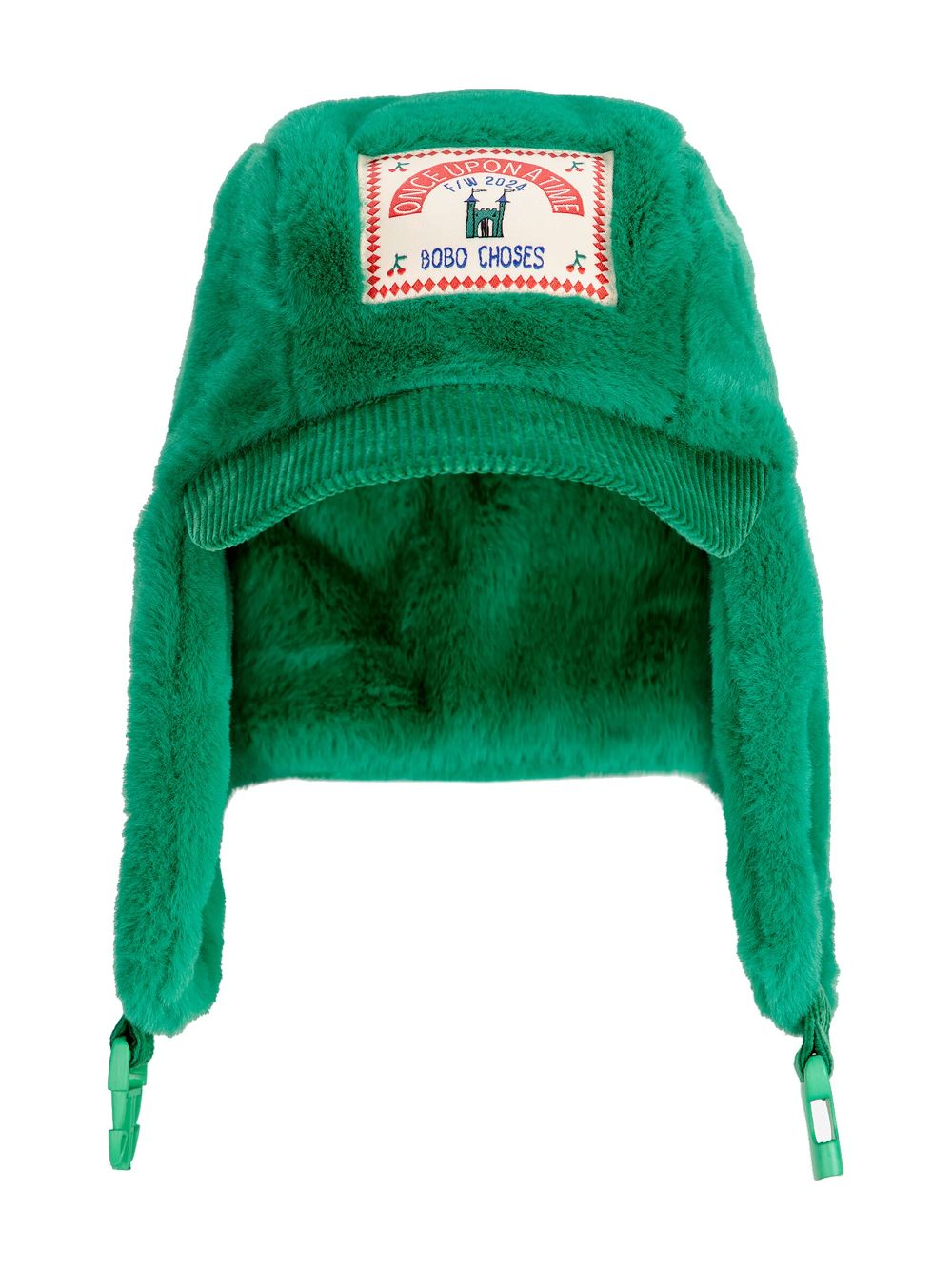 Bobo Choses faux-shearling hat - Green von Bobo Choses