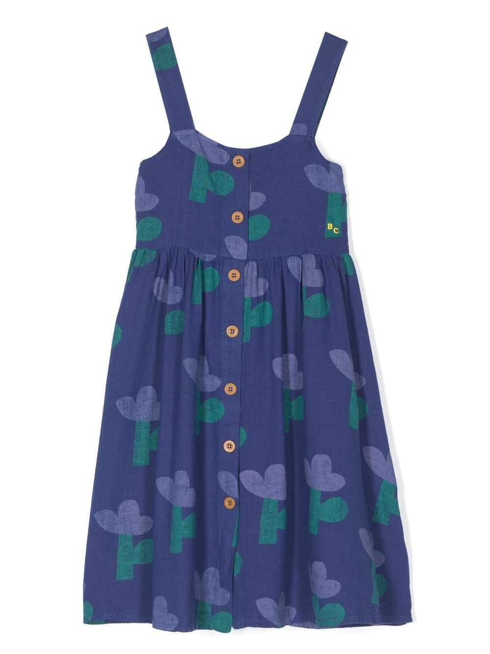 Bobo Choses floral-print ruched dress - Blue von Bobo Choses