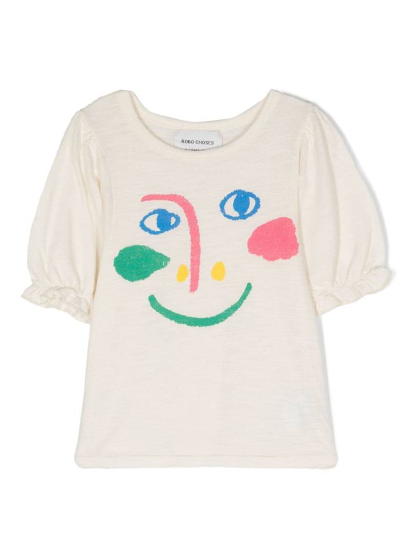 Bobo Choses graphic-print cotton T-shirt - Neutrals von Bobo Choses