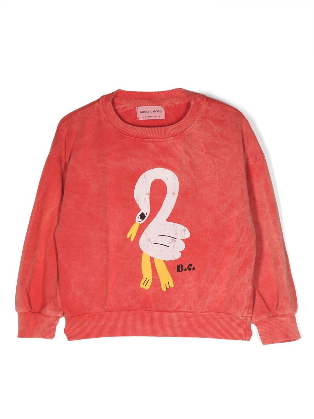 Bobo Choses graphic-print cotton sweatshirt - Red von Bobo Choses