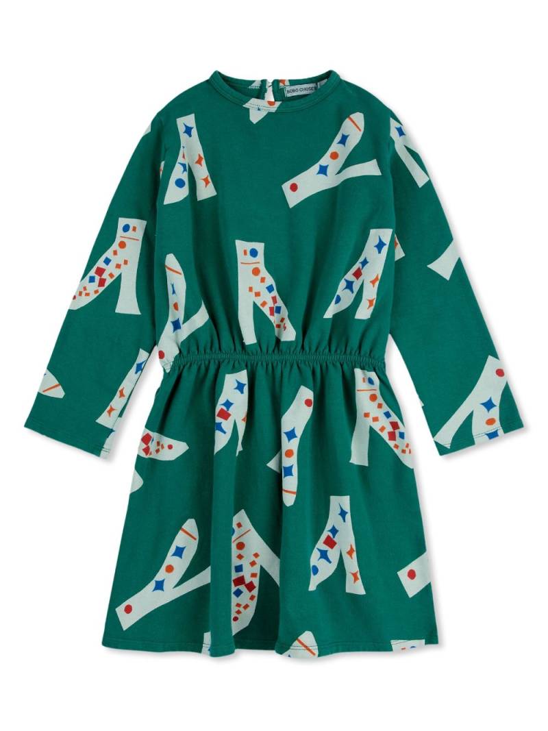 Bobo Choses graphic-print dress - Green von Bobo Choses