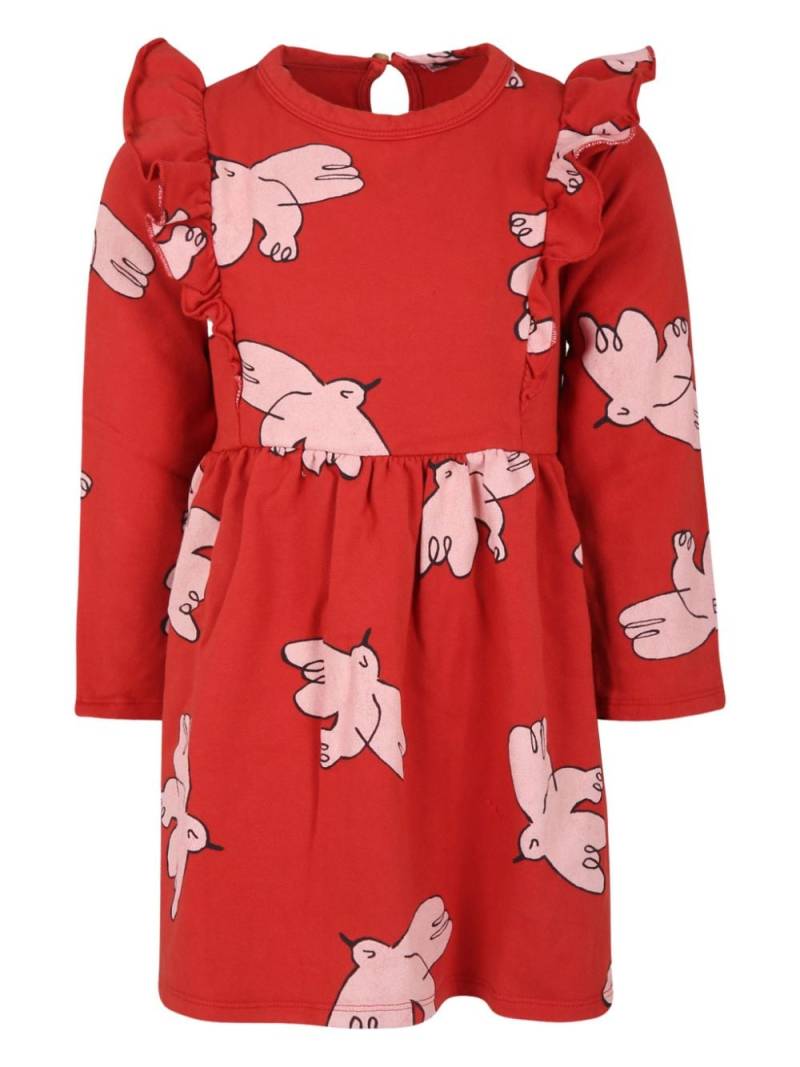 Bobo Choses graphic-print dress - Red von Bobo Choses