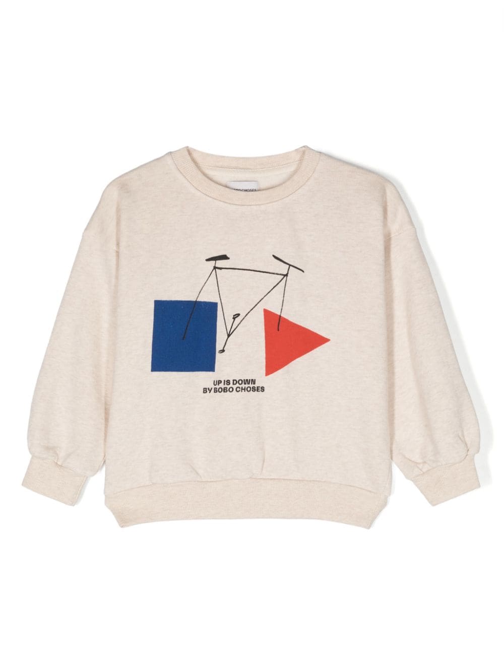 Bobo Choses Crazy Bicy-print jersey-texture sweatshirt - Neutrals von Bobo Choses