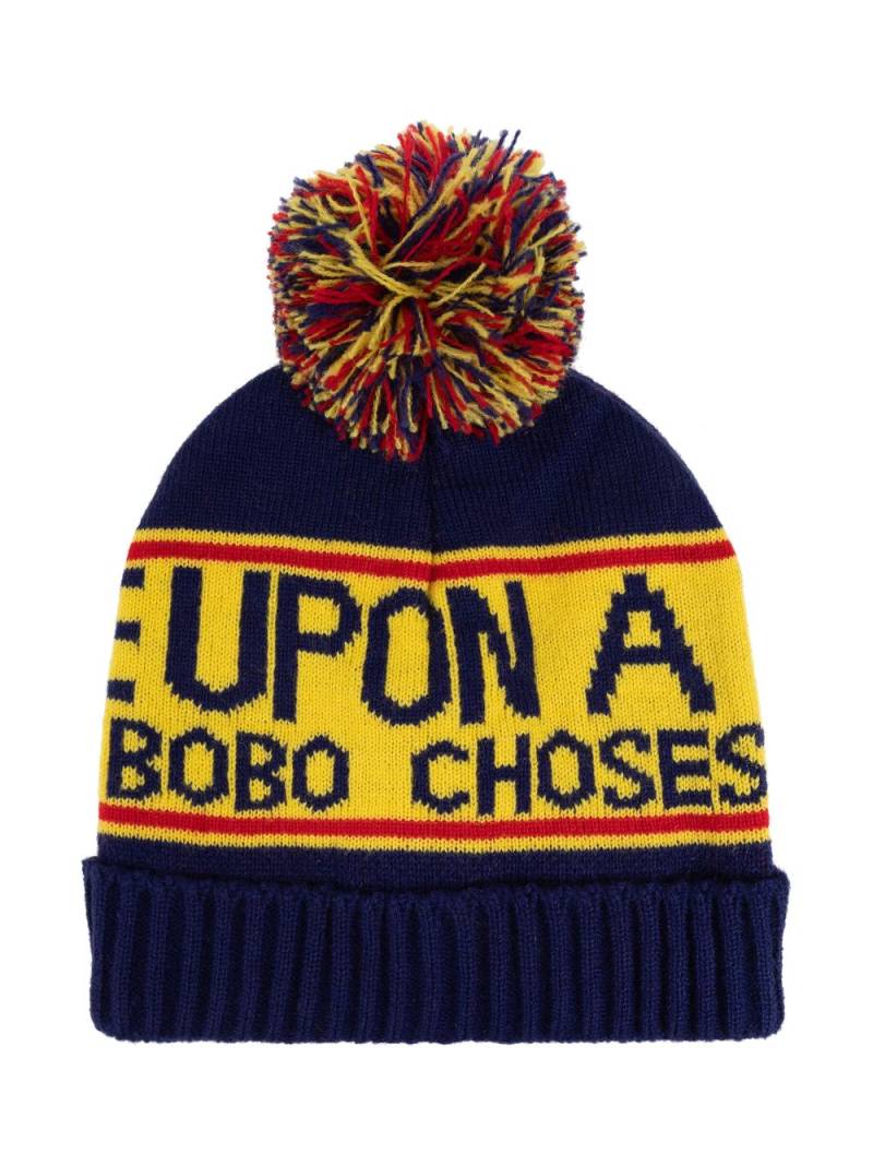 Bobo Choses intarsia-knit beanie - Blue von Bobo Choses