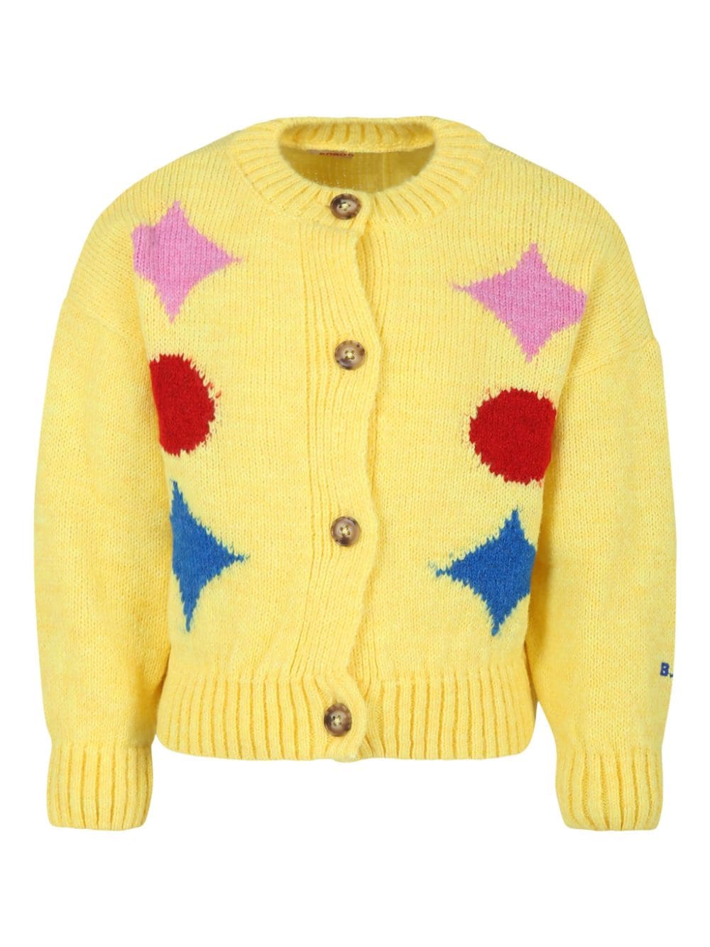 Bobo Choses intarsia-knit cardigan - Yellow von Bobo Choses