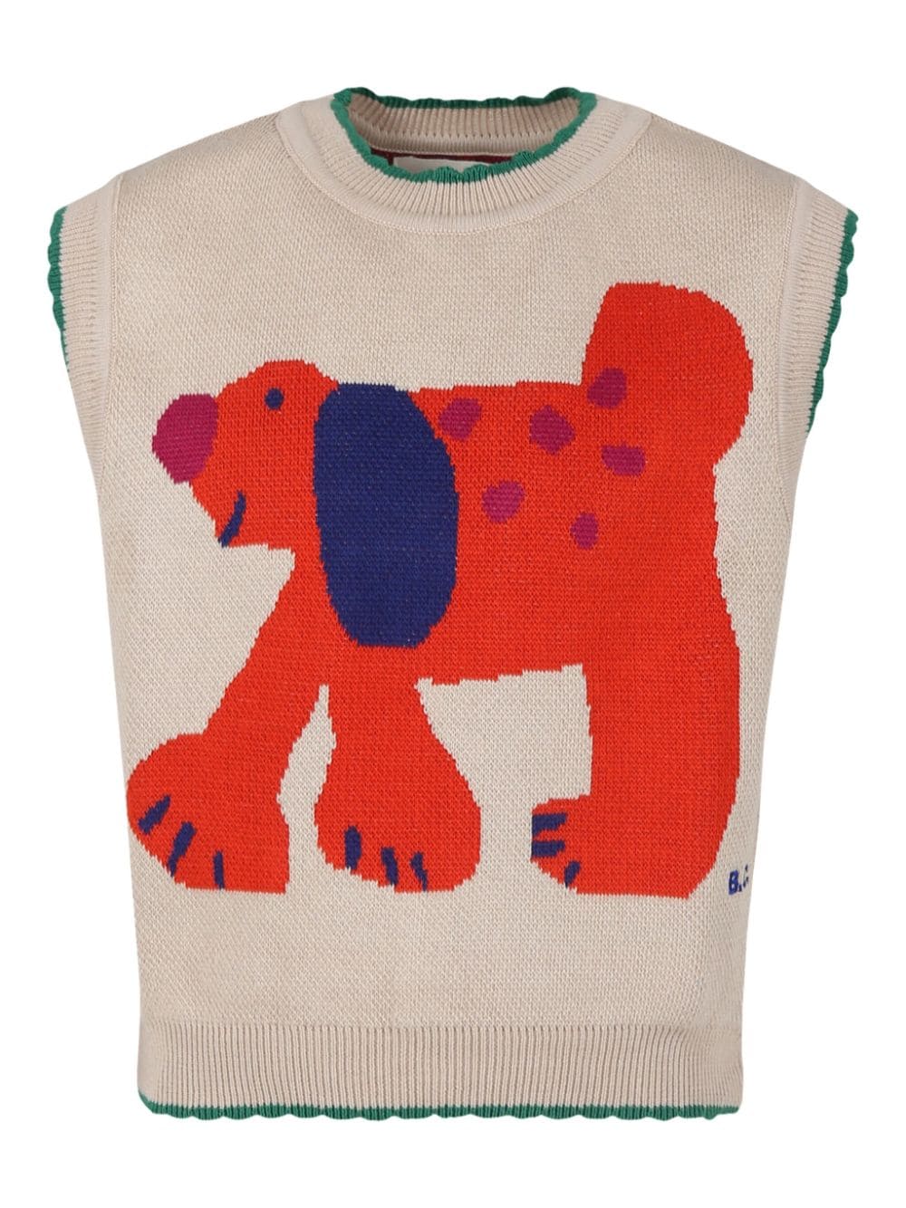 Bobo Choses intarsia-knit vest - Neutrals von Bobo Choses