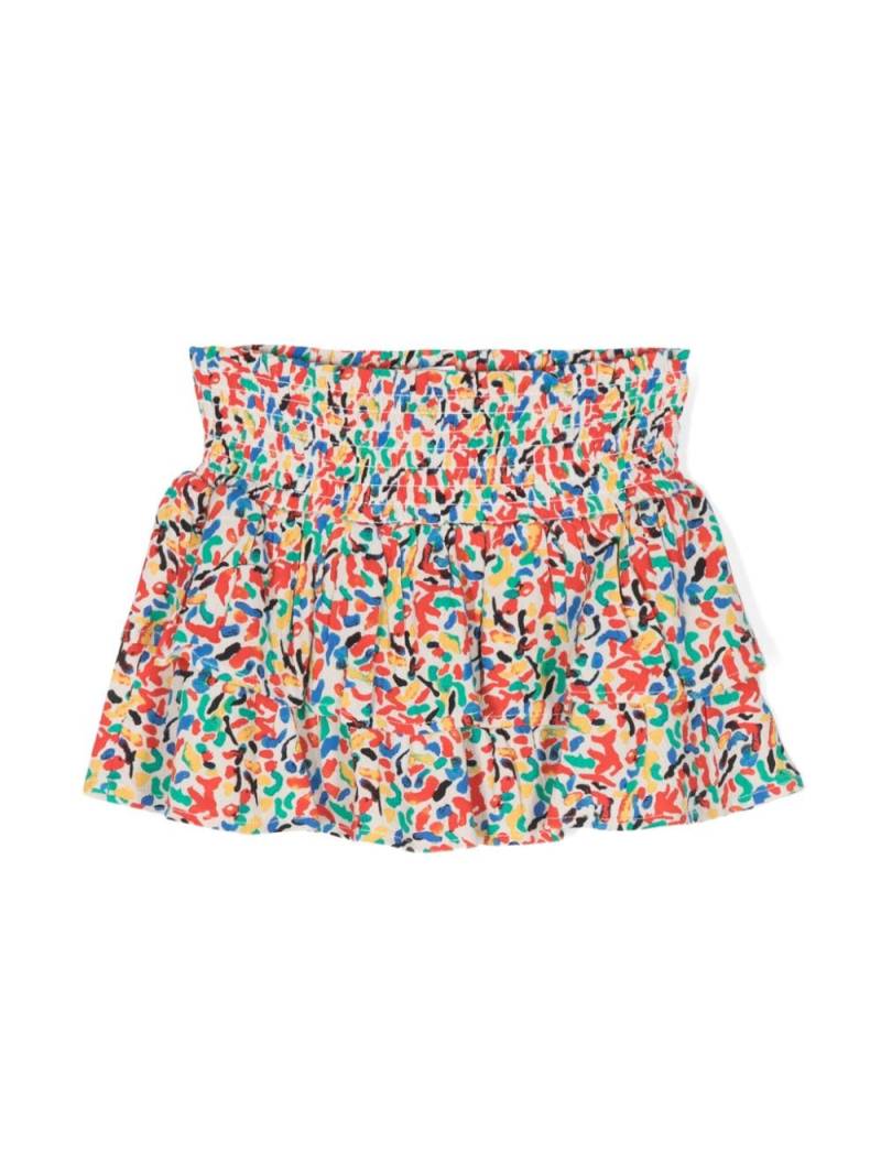 Bobo Choses multicolour-print ruffled skirt - Red von Bobo Choses