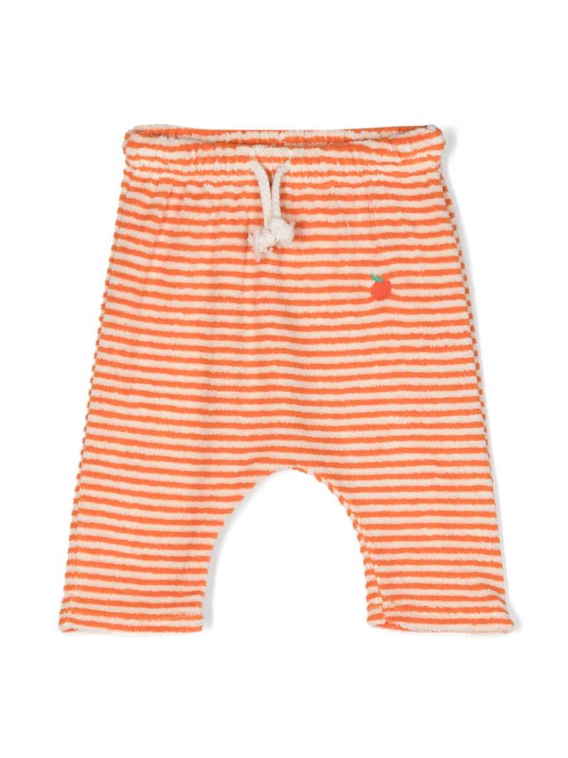 Bobo Choses stripe-pattern drop-crotch trousers - Orange von Bobo Choses