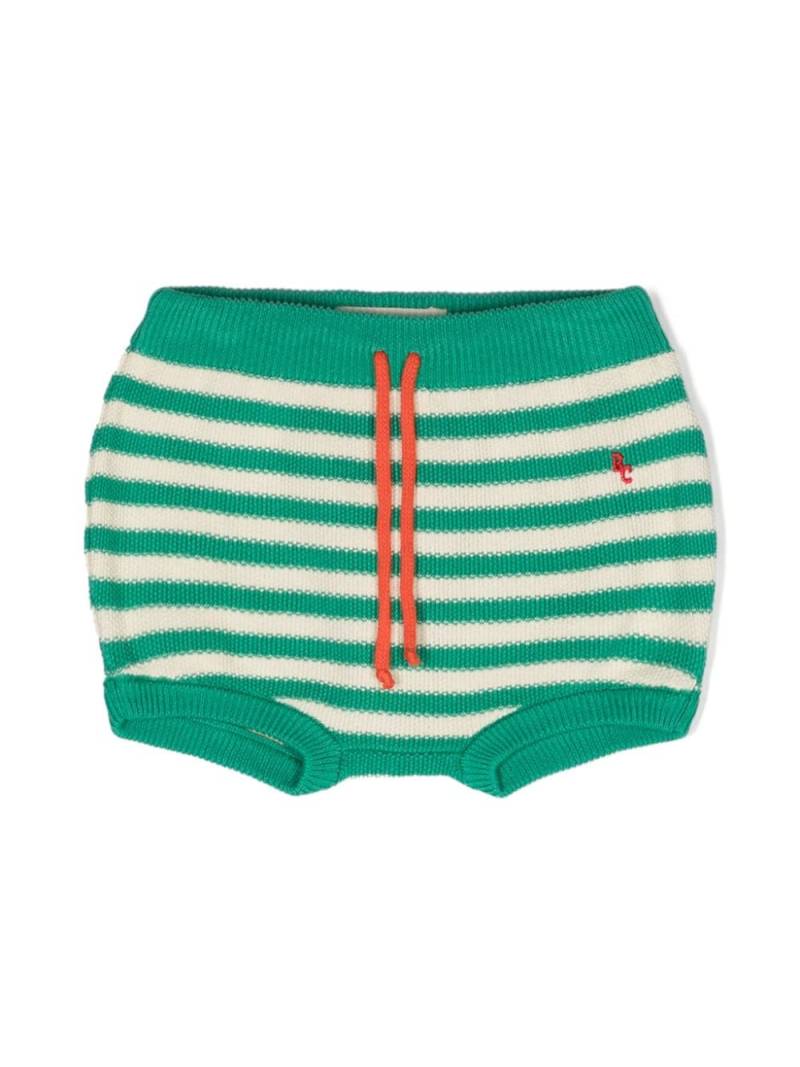 Bobo Choses striped organic cotton bloomers - Green von Bobo Choses