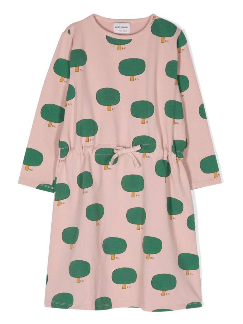 Bobo Choses tree-print cotton dress - Pink von Bobo Choses