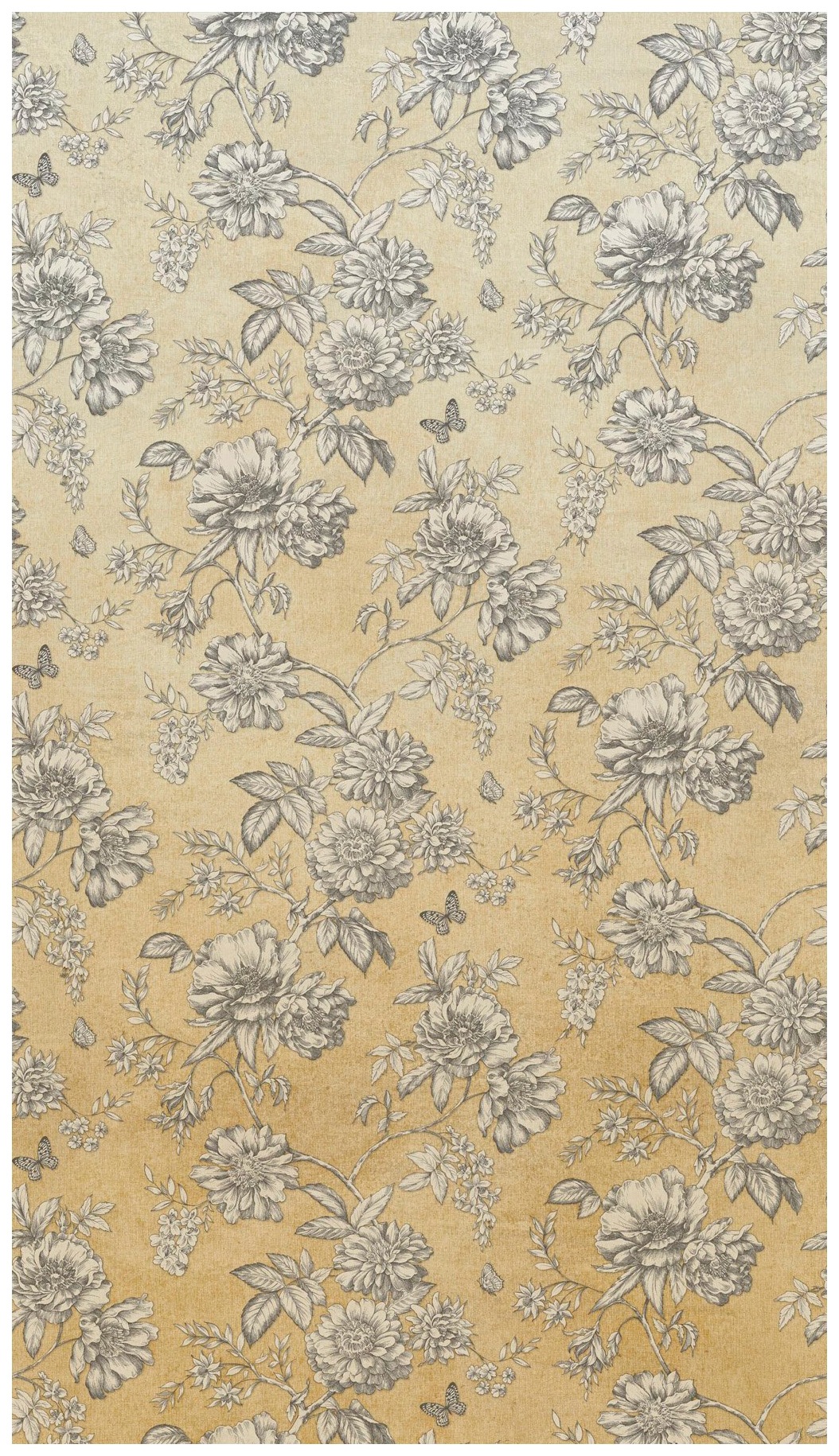 Bodenmeister Fototapete »Blumen Vintage goldfarben« Bodenmeister Fototapete »Blumen Vintage goldfarben« von Bodenmeister
