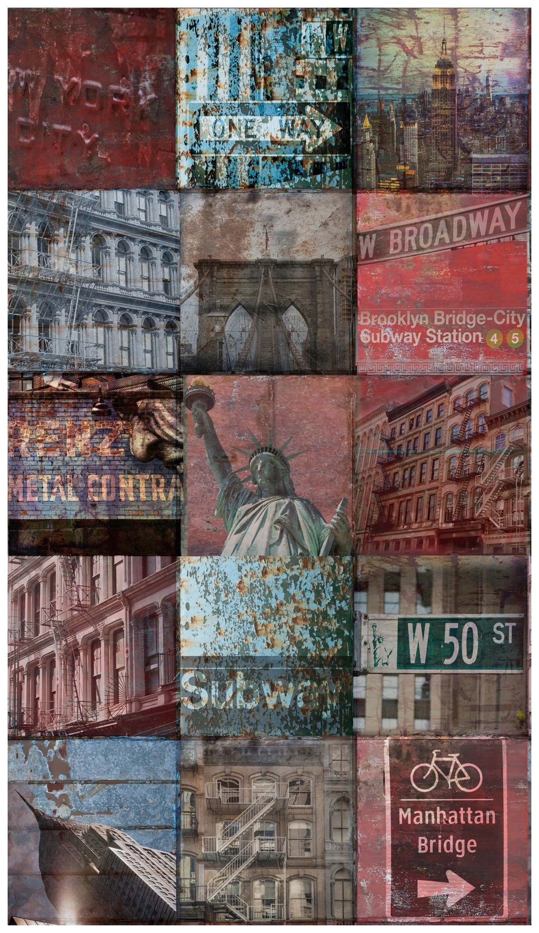 Bodenmeister Fototapete »New York Collage« Bodenmeister Fototapete »New York Collage« von Bodenmeister