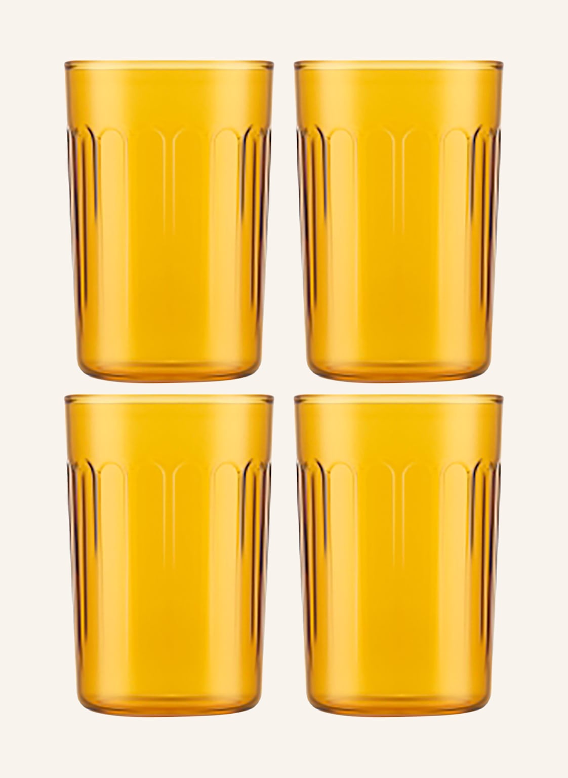 Bodum 4er-Set Biergläser gelb von Bodum