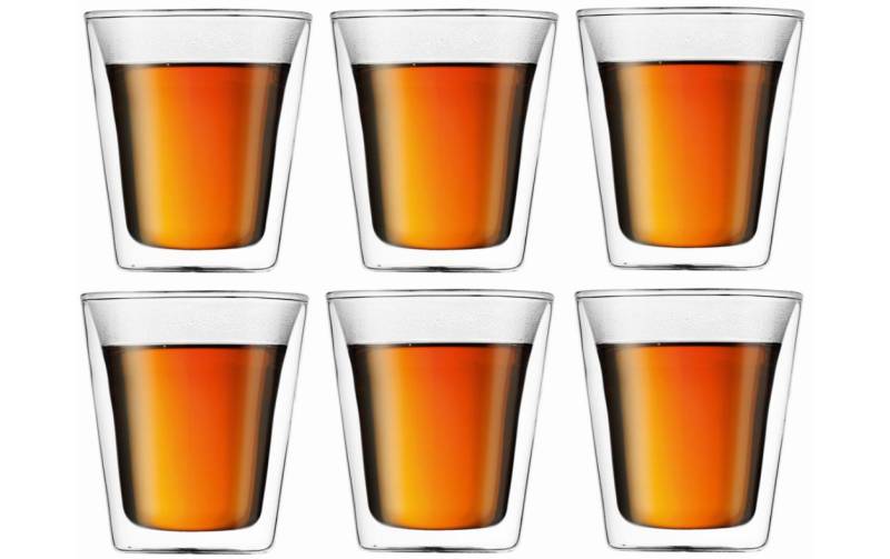 Bodum Espressoglas »Bodum Kaffeeglas Canteen 2 dl, 6 St«, (6 tlg.), 6 teilig von Bodum