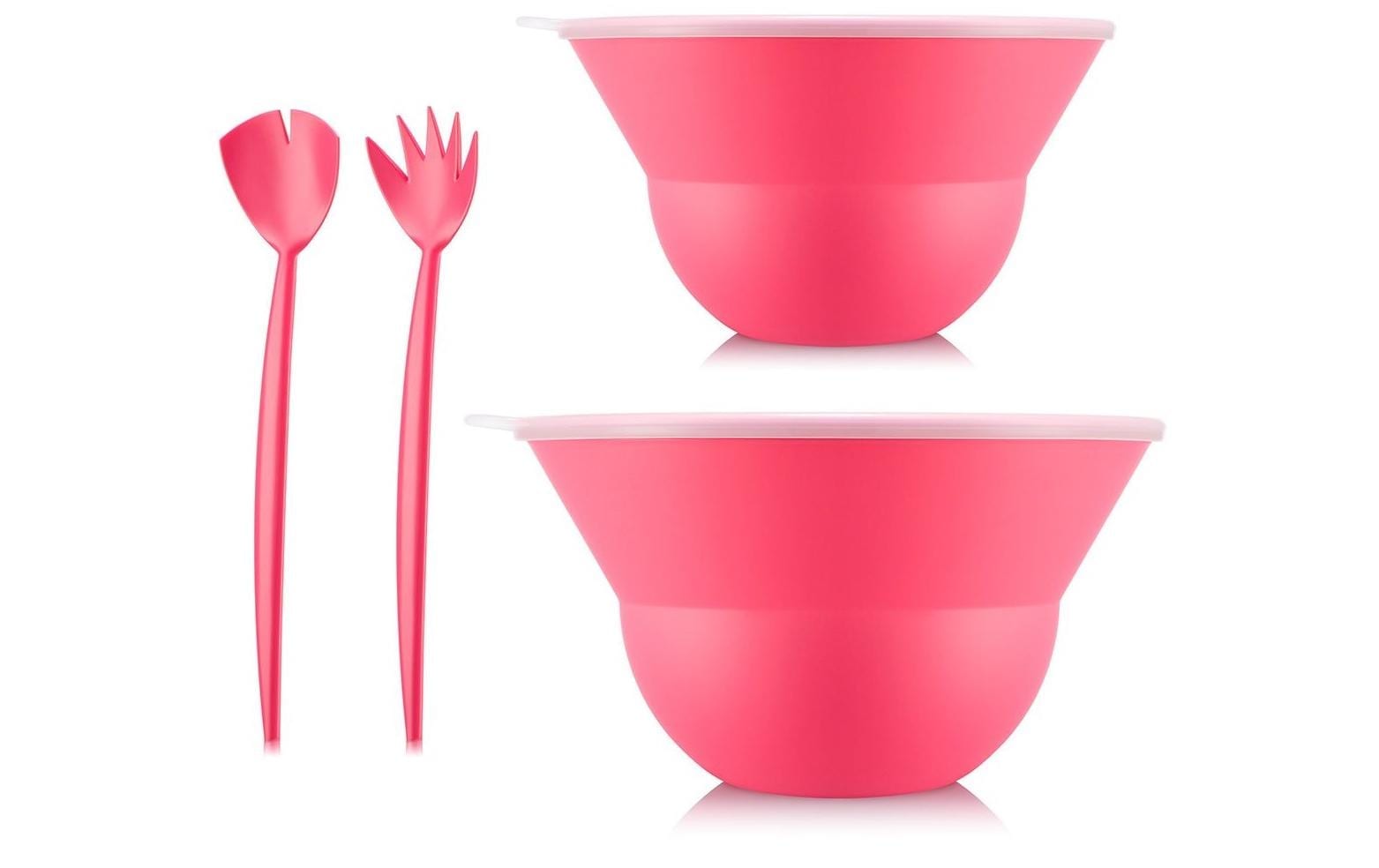 Bodum Salatschüssel »Topee 4 Stück, Rosa«, 4 tlg., aus Kunststoff von Bodum