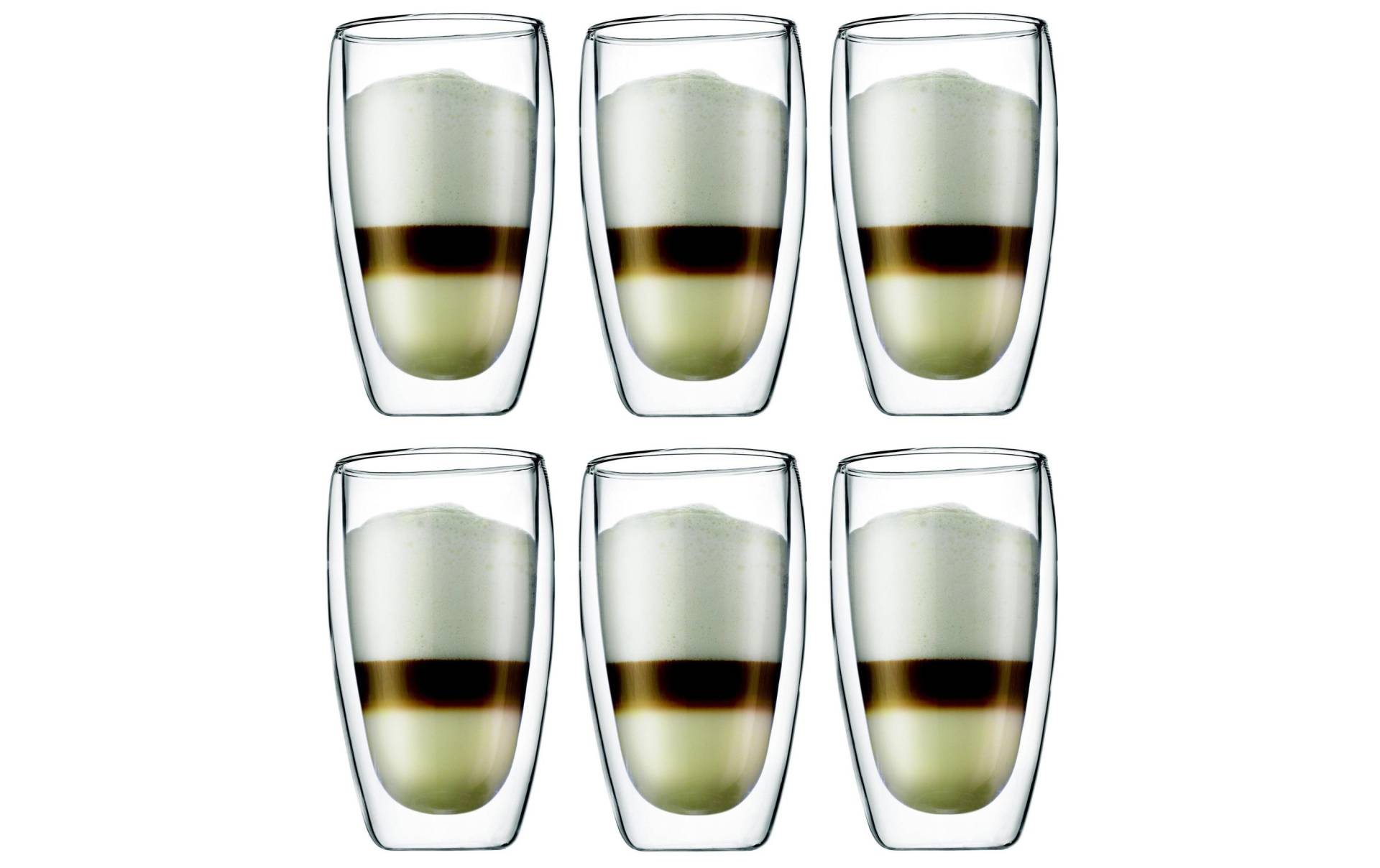 Bodum Latte-Macchiato-Glas »Kaffeeglas Pavina 4,5 dl, 6 Stück, Transparent«, (Set, 6 tlg.), 6 teilig Bodum Latte-Macchiato-Glas »Kaffeeglas Pavina 4,5 dl, 6 Stück, Transparent«, (Set, 6 tlg.), 6 teilig von Bodum