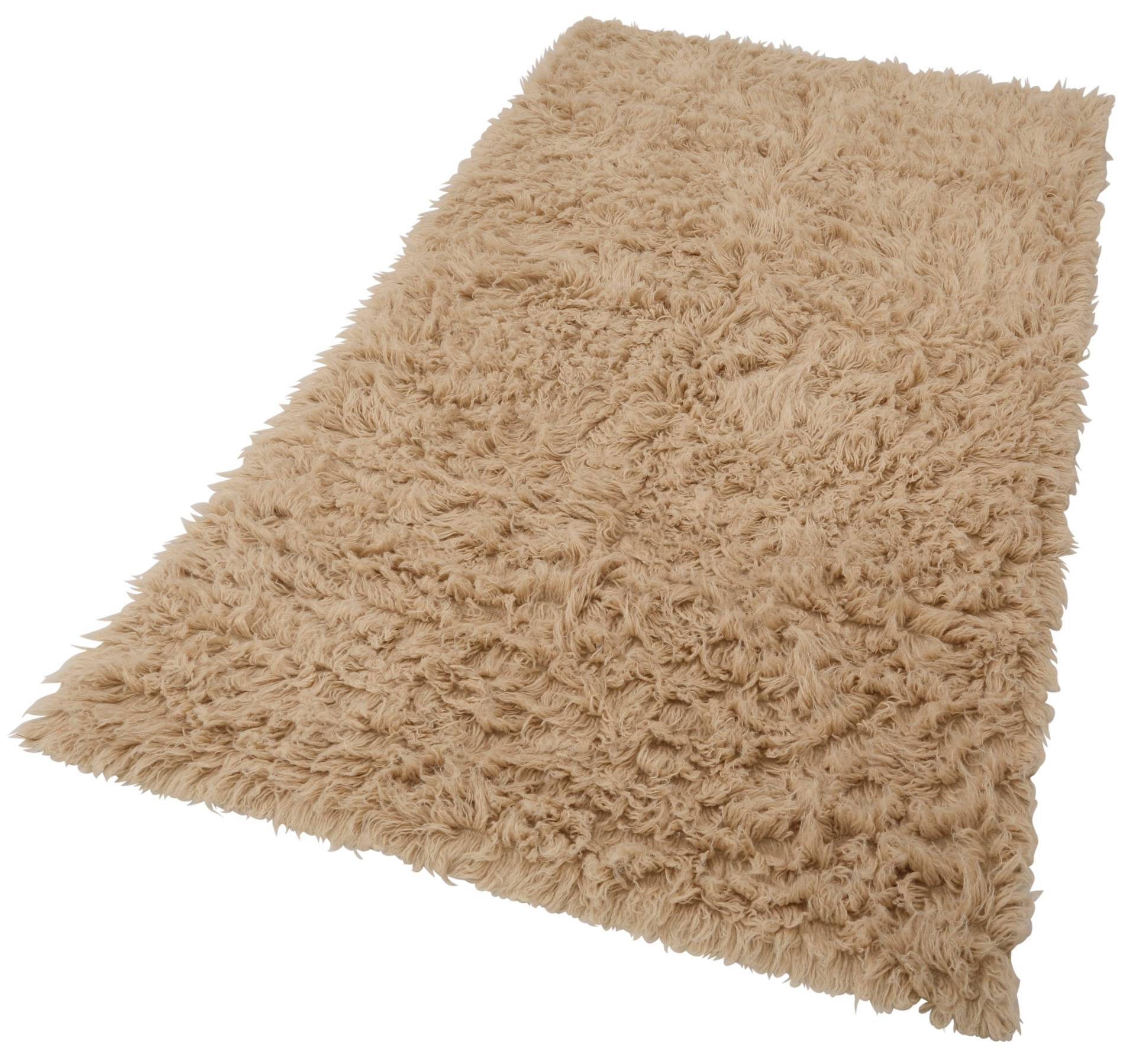 Böing Carpet Wollteppich »Flokati 1500 g«, rechteckig, Handweb Teppich, Uni-Farben, reine Wolle, handgewebt von Böing Carpet