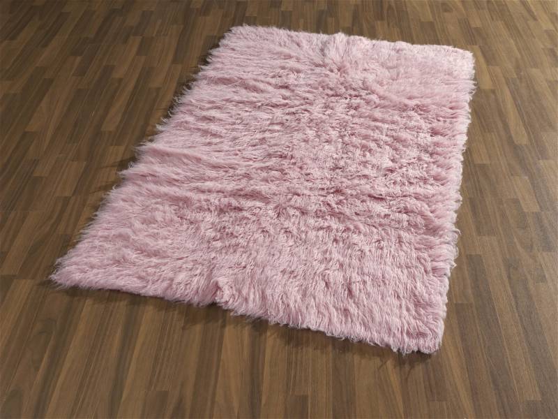 Böing Carpet Wollteppich »Flokati 1500 g«, rechteckig, Handweb Teppich, Uni-Farben, reine Wolle, handgewebt von Böing Carpet