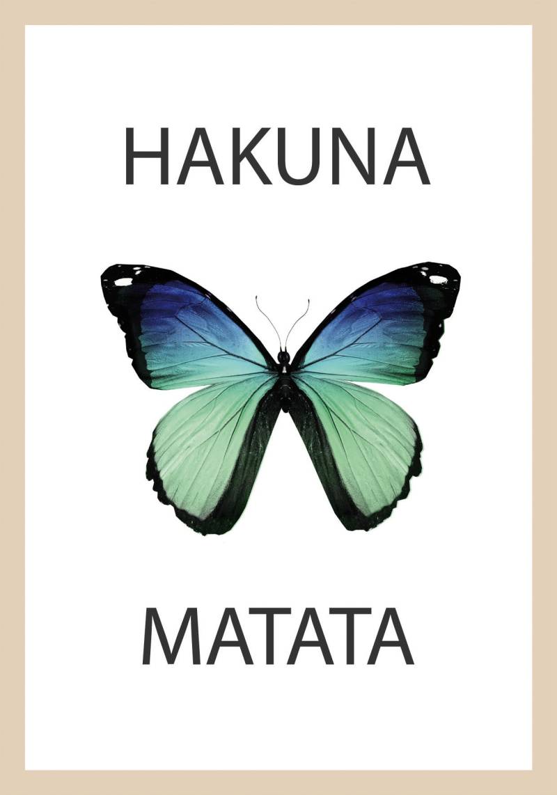 Bönninghoff Bild mit Rahmen »Hakuna Matata«, (1 St.) von Bönninghoff