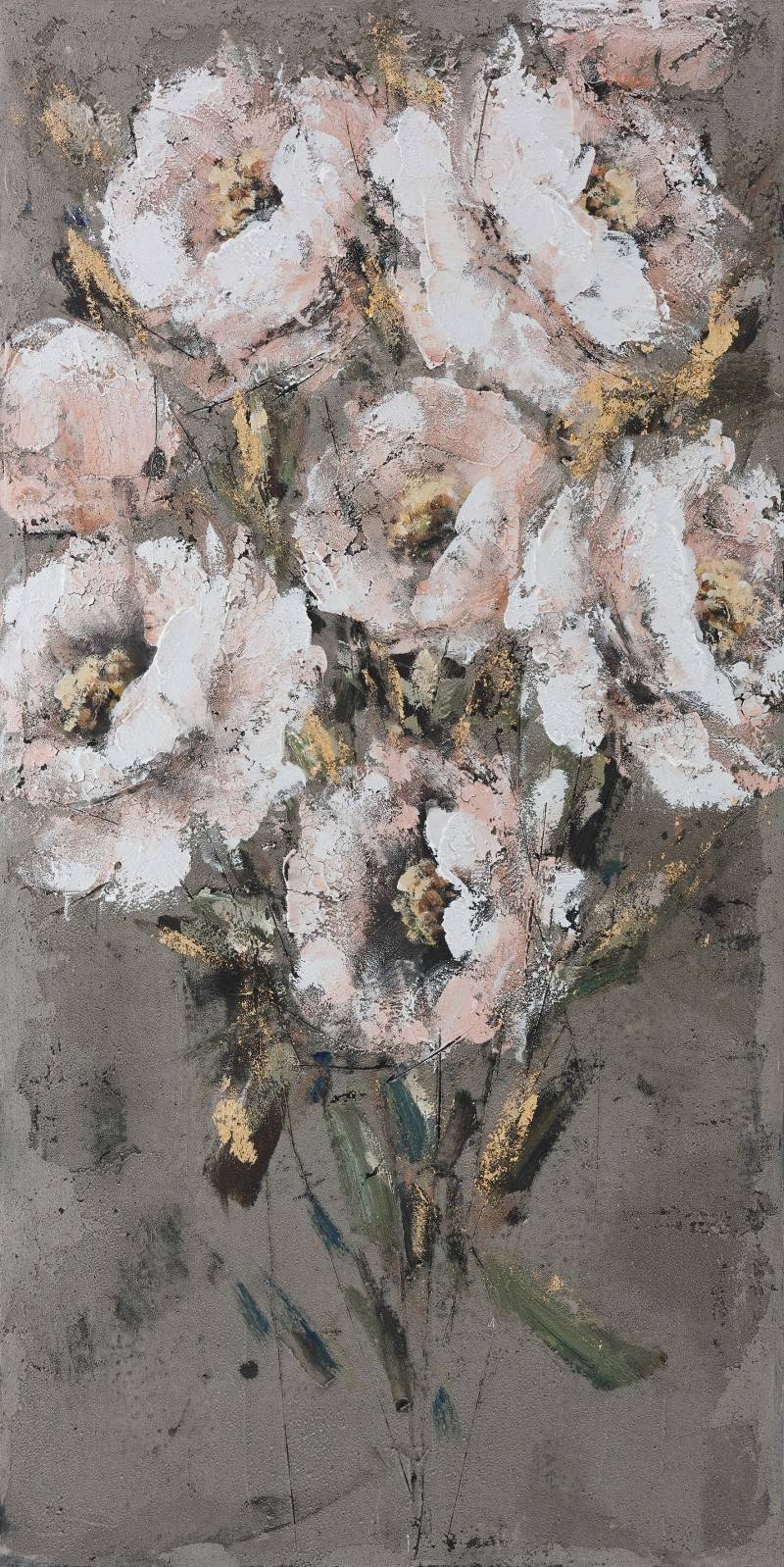 Bönninghoff Ölgemälde »Blumenbouquet«, Blumen, (1 St.), jedes Bild ein Unikat, BxH: 40x80 cm von Bönninghoff