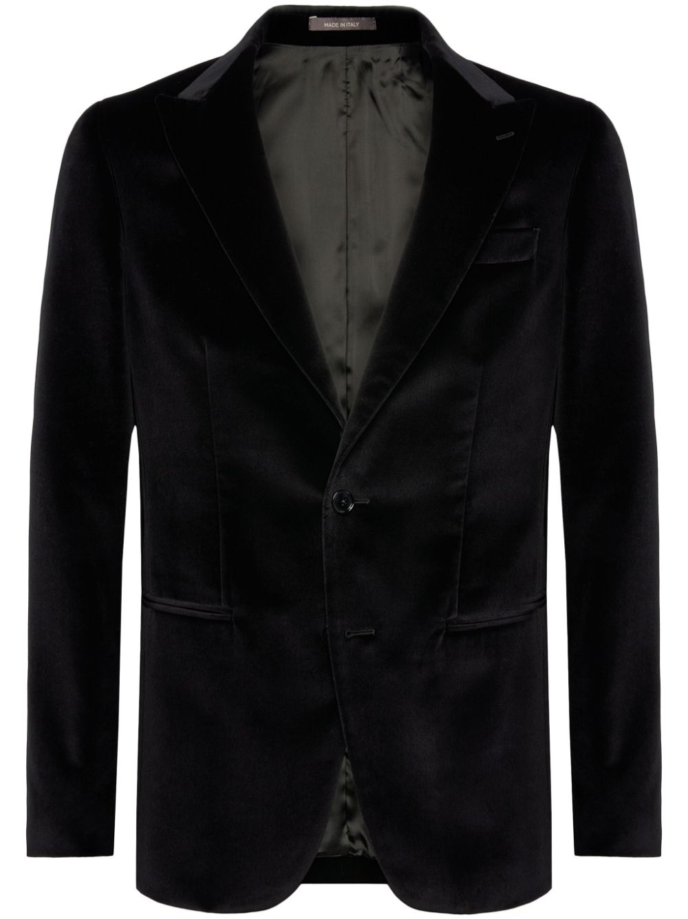 Boggi Milano velvet blazer - Black von Boggi Milano