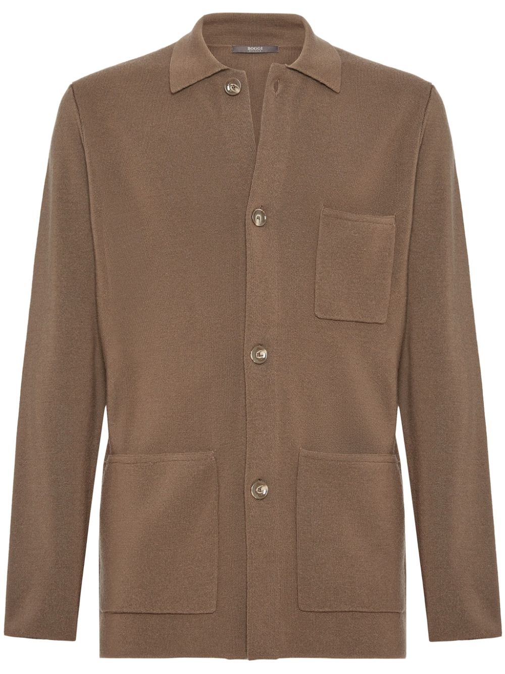 Boggi Milano wool shirt - Brown von Boggi Milano