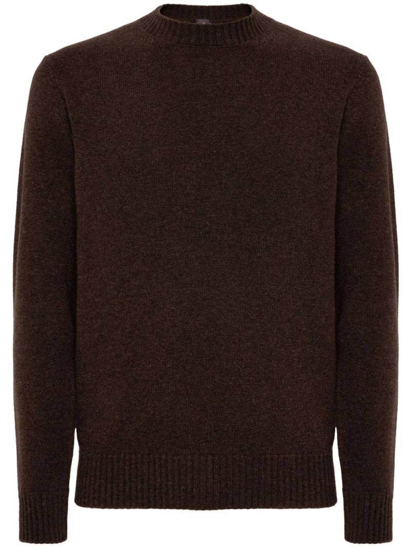 Boggi Milano crew-neck sweater - Brown von Boggi Milano