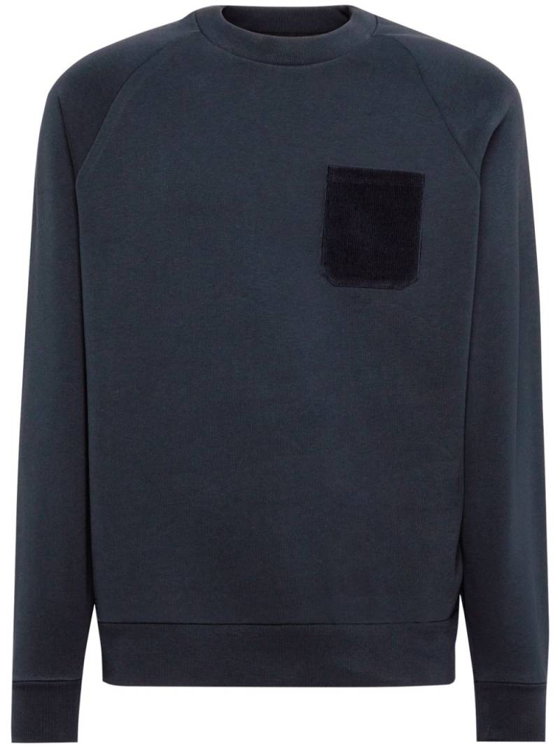 Boggi Milano crew-neck sweatshirt - Blue von Boggi Milano