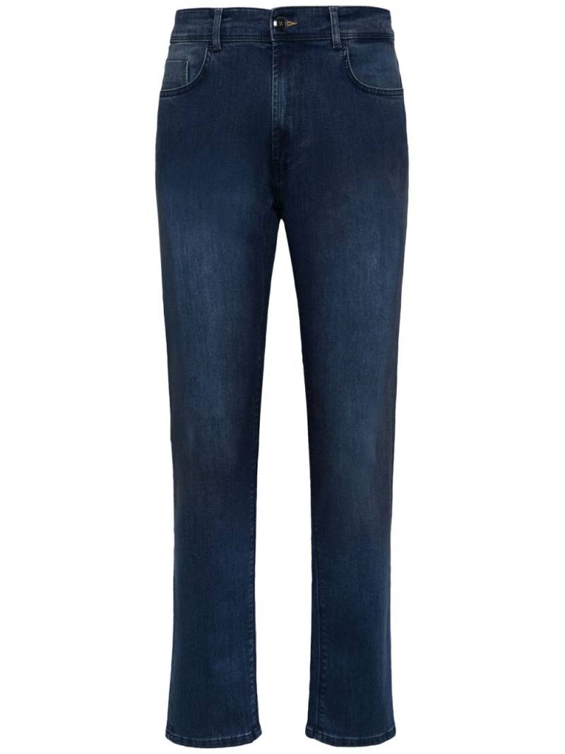 Boggi Milano Dark Blue Stretch Denim Jeans von Boggi Milano