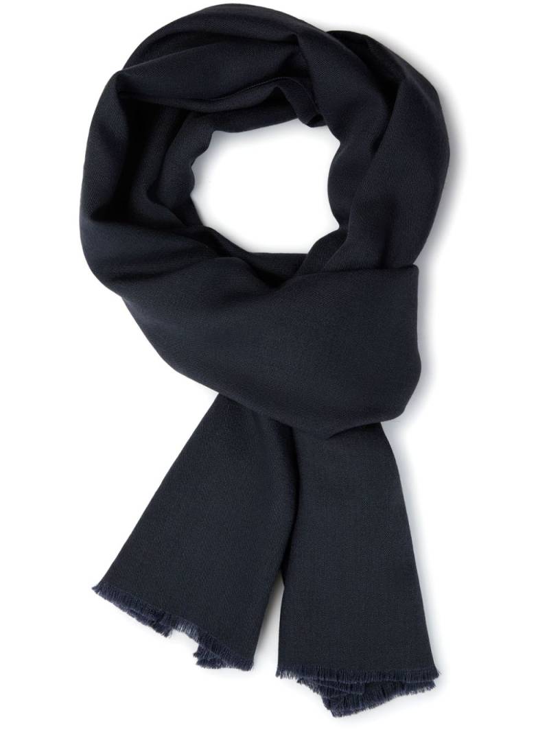 Boggi Milano frayed-edge scarf - Blue von Boggi Milano